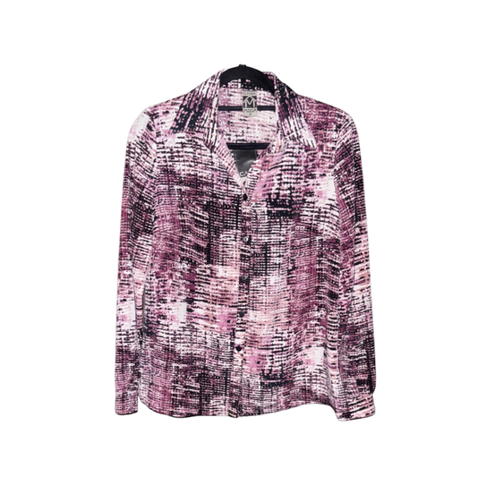 sensia klassieke blouse met kraag en knopen bij marijke mode