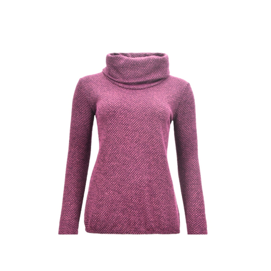Sensia Blouson Trui Cyclaam Zwart Nopjes