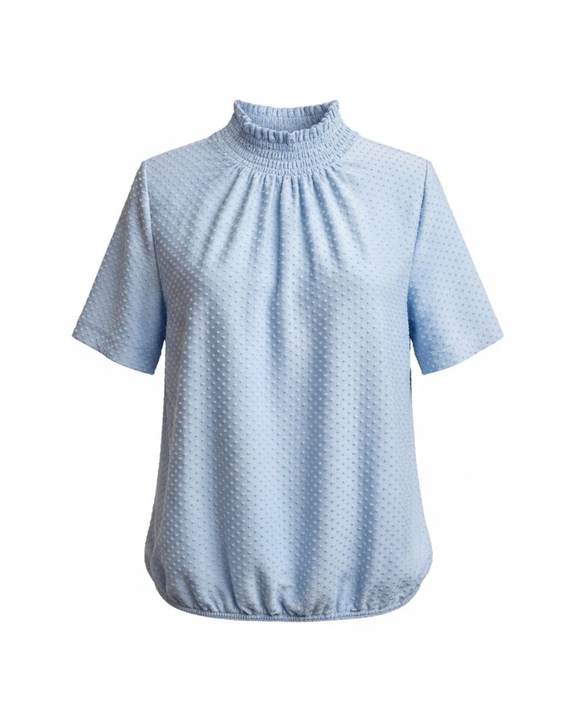 Sensia Fashion blouson wolwit met reliëfstructuur en opstaand boordje
bij Marijke Mode