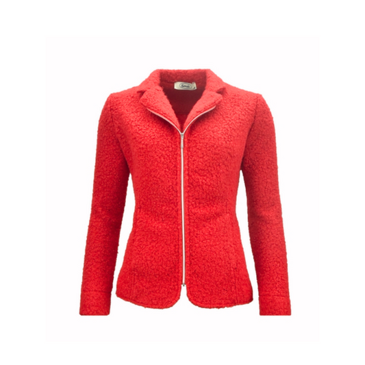 Sensia  Bouclé Vestjasje Rood