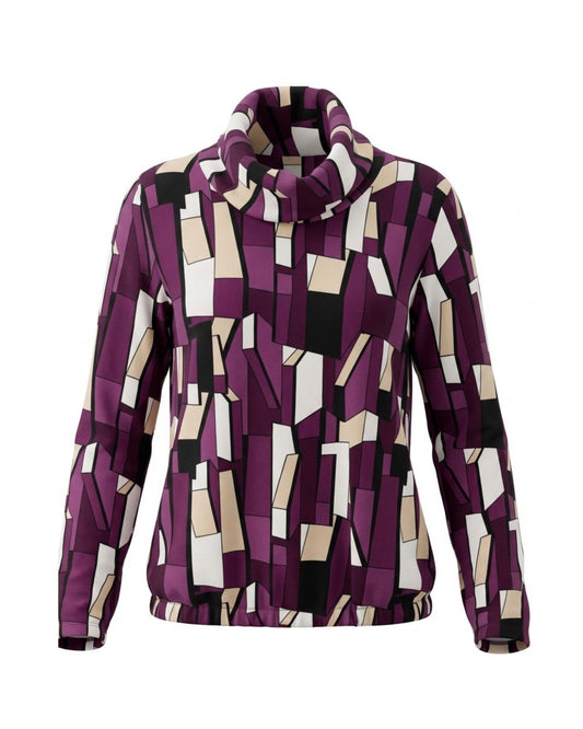 Sensia Fashion damestrui Kolly met fleece feeling en losvallende col,