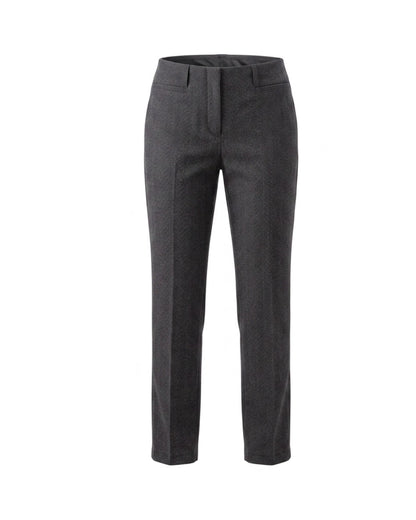 Sensia Fashion Penny Pantalon – Slim Fit - Visgraadje Bruin (korte lengtemaat) bij marijke mode
