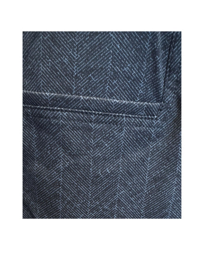 Sensia Fashion Penny Pantalon – Slim Fit - Visgraadje Bruin (korte lengtemaat) bij marijke mode