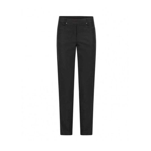 Pantalon Patti van Sensia Fashion met comfortband, rechte pijp en steekzakken – verkrijgbaar bij Marijke Mode webshop, najaar 2025