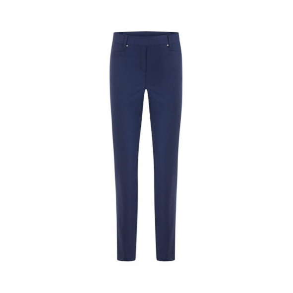 Pantalon Patti van Sensia Fashion met comfortband, rechte pijp en steekzakken – verkrijgbaar bij Marijke Mode webshop, najaar 2025