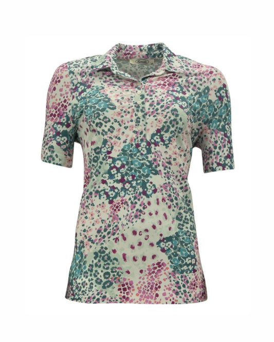 shirt met kraag en knoopjes splitjes met Sensia Fashion bij Marijke mODE