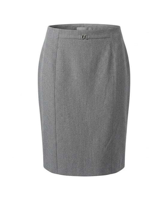 Sensia Fashion rok Rambla met zilverkleurige gesp en recht model – Marijke Mode