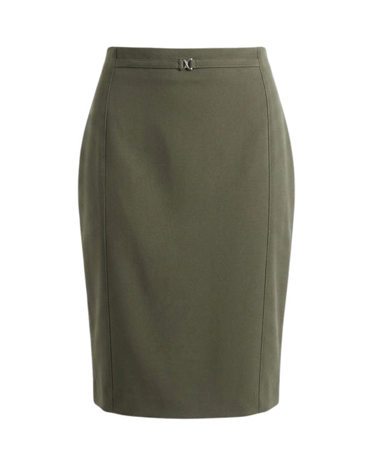 Sensia Fashion rok Rambla met zilverkleurige gesp en recht model – Marijke Mode
