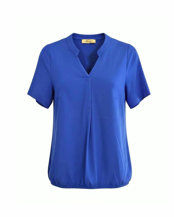 Sensia Shirt Met Elastiek Kobaltblauw