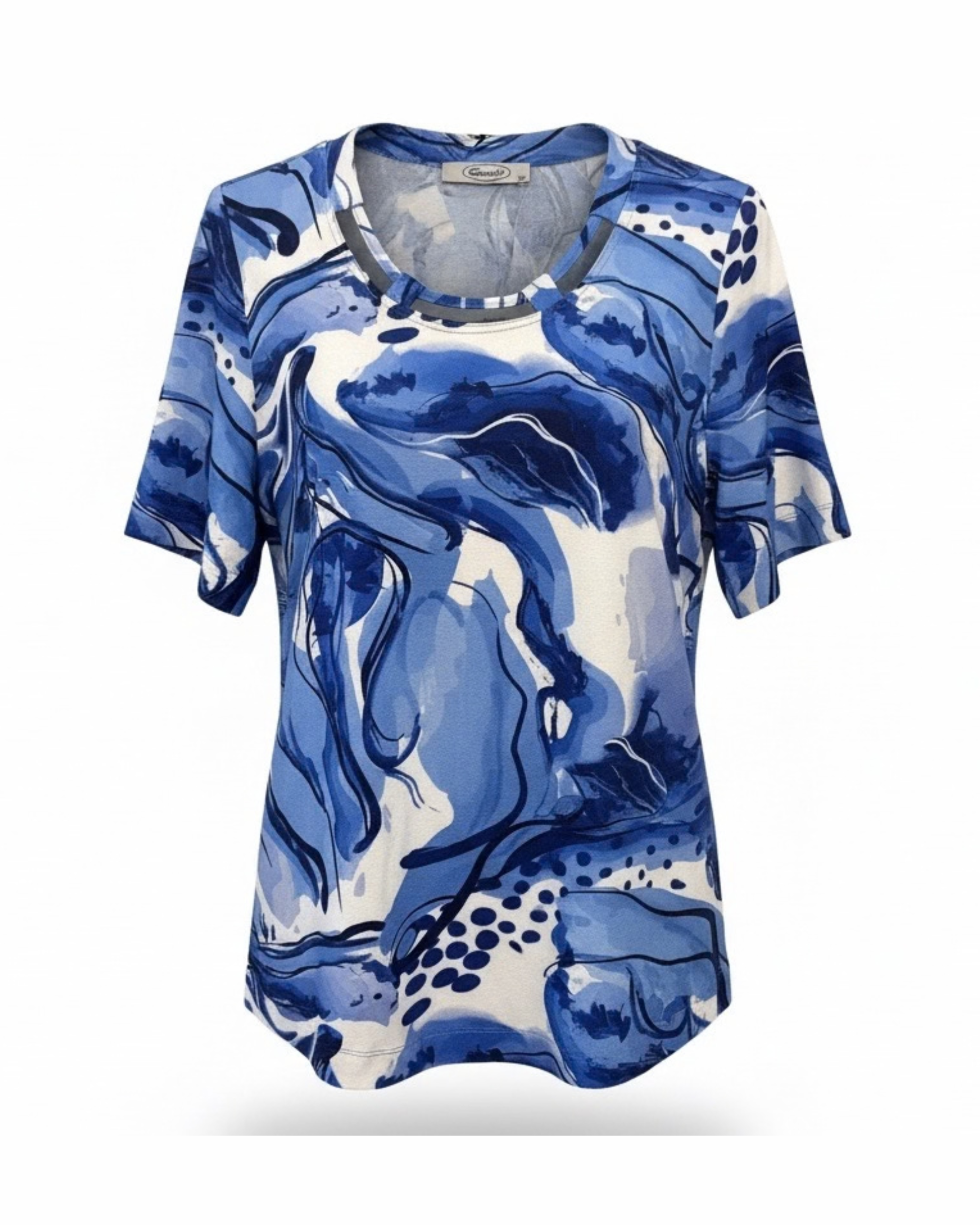 sensia shirt met korte mouwen en ronde hals bij marijkemode