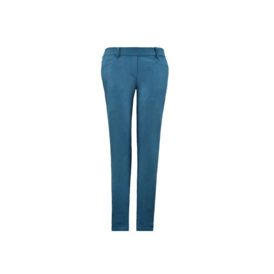 sensia patti dames pantalon petrol coated. bij Marijke Mode