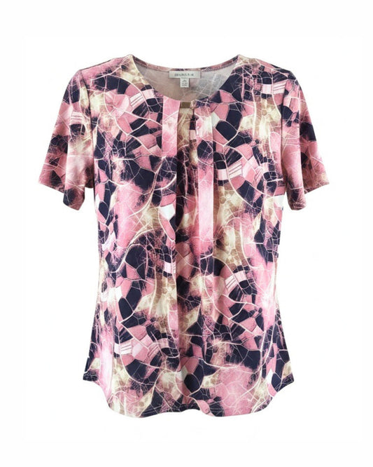 shirt ronde hals korte mouwen. verkocht door marijkemode