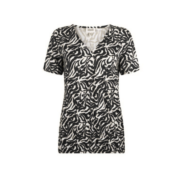 Shirt Print Art Lina Zwart Wit