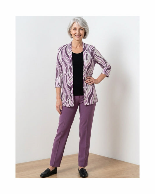 2in 1 twinset van look a like Bassini. tweedelige set verkocht door door Marijke Mode