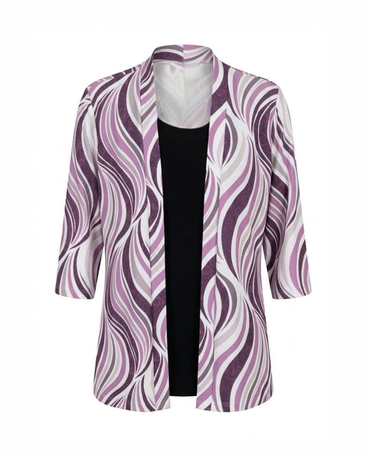 2in 1 twinset van look a like Bassini. tweedelige set verkocht door door Marijke Mode