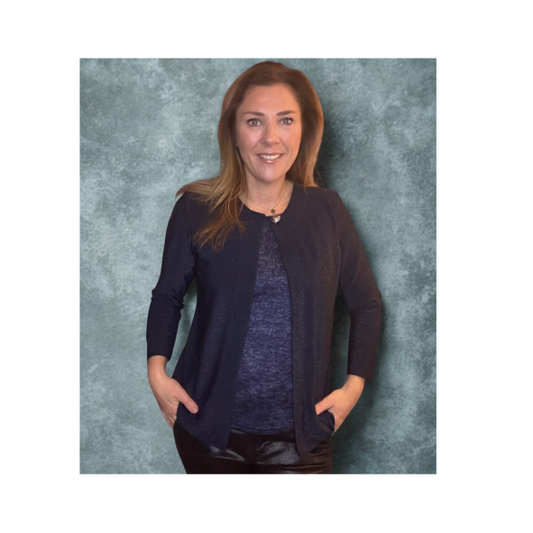 Feestcollectie – Marijke Mode2-in-1 twinset met glitterdetails –