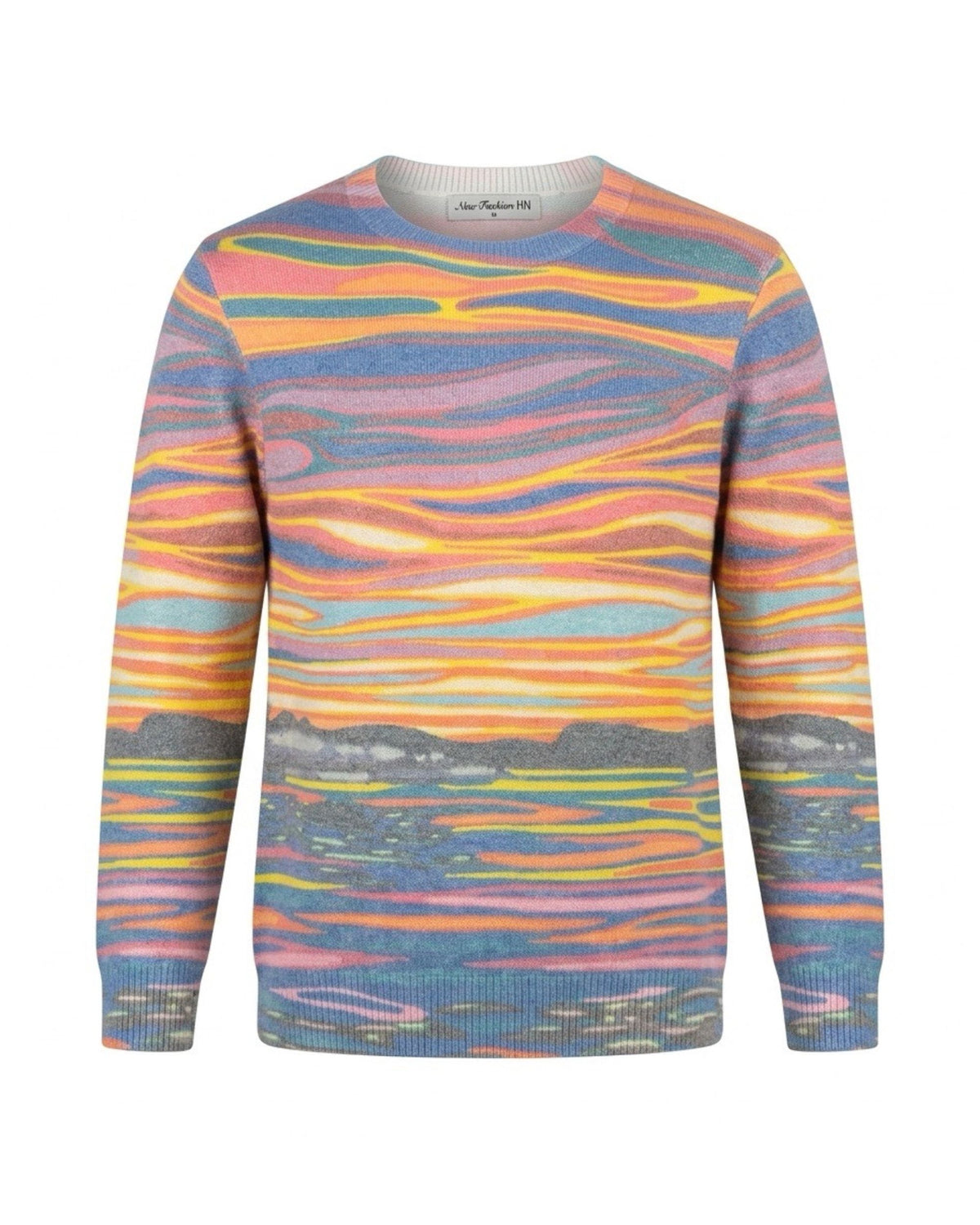 trui met ronde hals en lange mouwen verkocht door Marijke Mode. van Warm Viscose