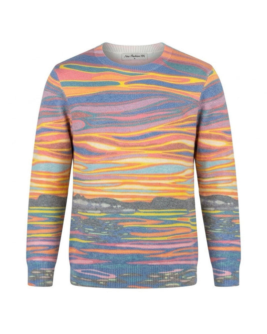 trui met ronde hals en lange mouwen verkocht door Marijke Mode. van Warm Viscose