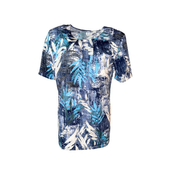 Tshirts Donkerblauw Blad Blauw